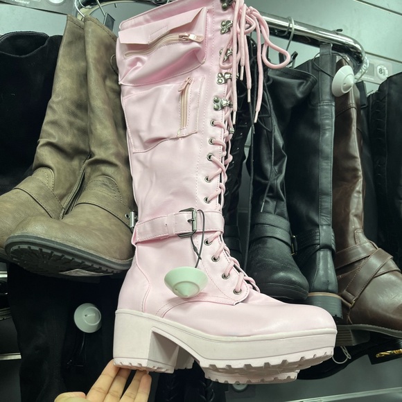 Pink Rave Boots - Picture 2 of 2